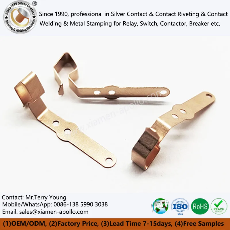 Componentes estampados de cobre para soquete de interruptor
