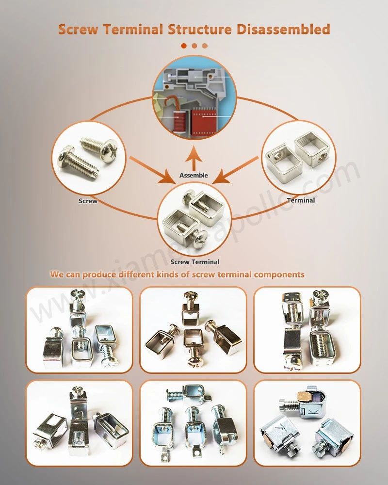 Terminal Block Hand Screw Structure Disassembled Terminal Block Hand Screw Structure Disassembled