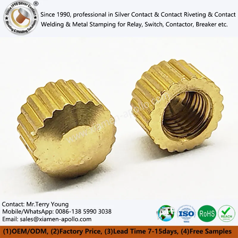 Porca redonda serrilhada